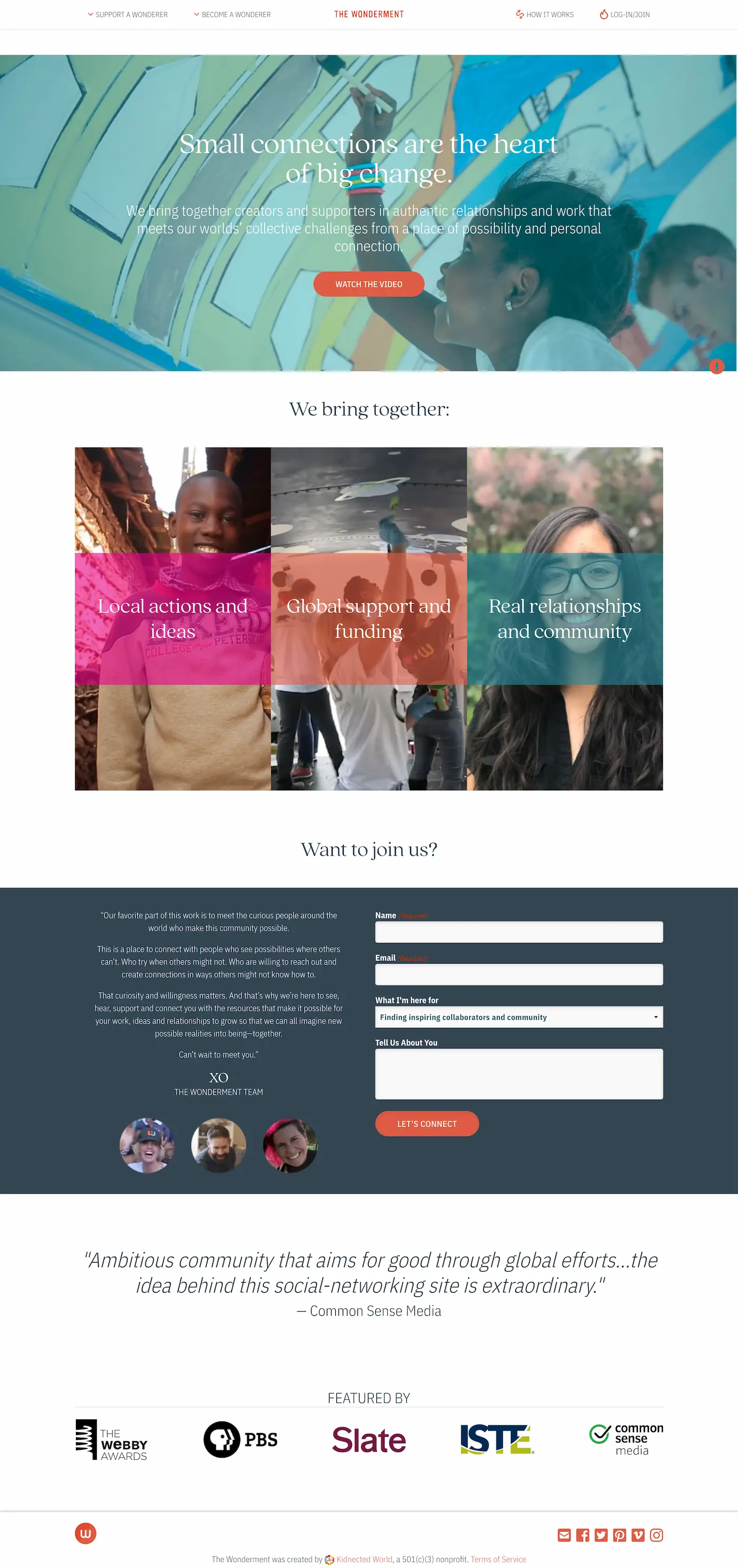 The Wonderment Homepage